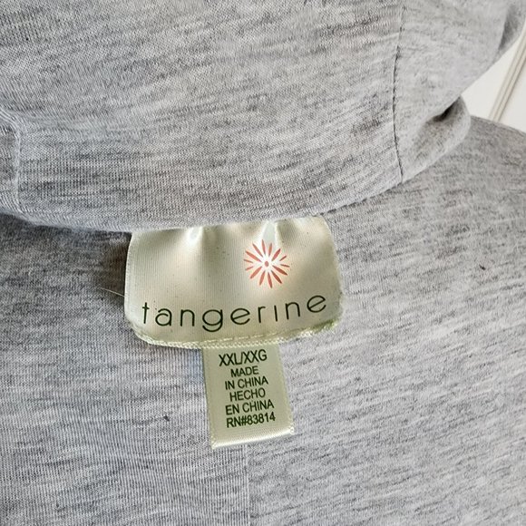 Tangerine Hooded Puffer Vest - Picture 2 of 6